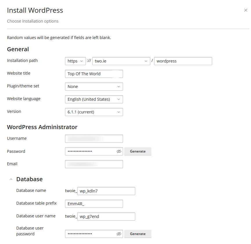 WP Toolkit - Installation Step 2